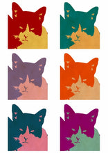 Load image into Gallery viewer, Cats Today 6-Panel Pop Art Canvas Print